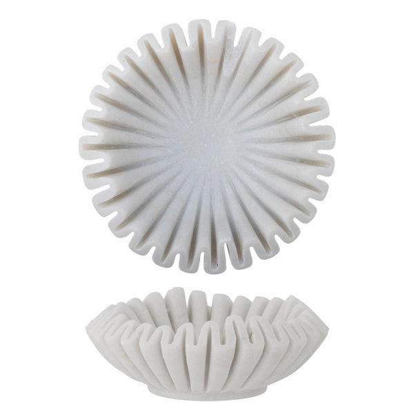 Bloomingville Harmonia Bowl White Marble