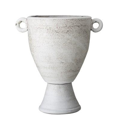 DECO VASE WHITE TERRACOTTA