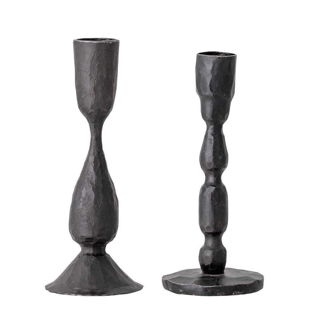 BLACK METAL CANDLE STICKS